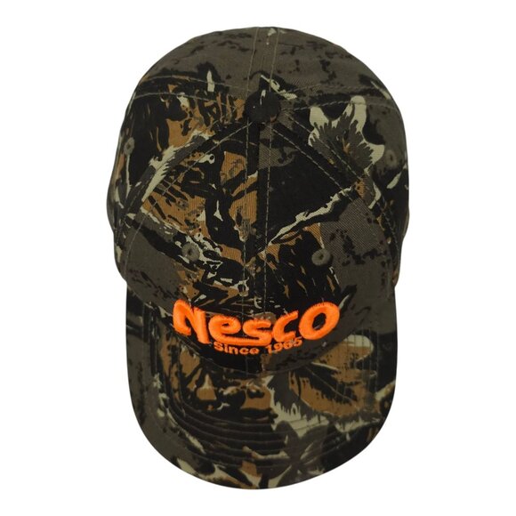 NESCO Camo Strapback Hat Trucker Baseball Embroidered 3D Logo Atlanta Cap - Picture 6 of 14